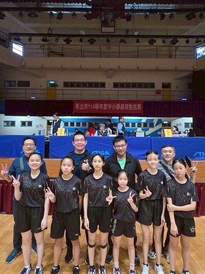 恭喜本校 桌球隊 參加新北市114學年度中小學桌球對抗賽 奪得雙金！圖片